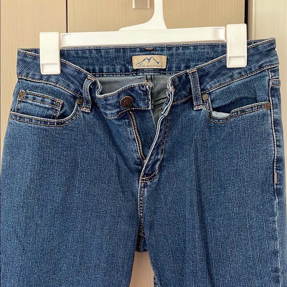 Blue Boot Cut Jeans with Classic Denim Style